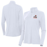 Cincinnati Bengals Antigua Women's Streak Intent Quarter-Zip Pullover White | NFL