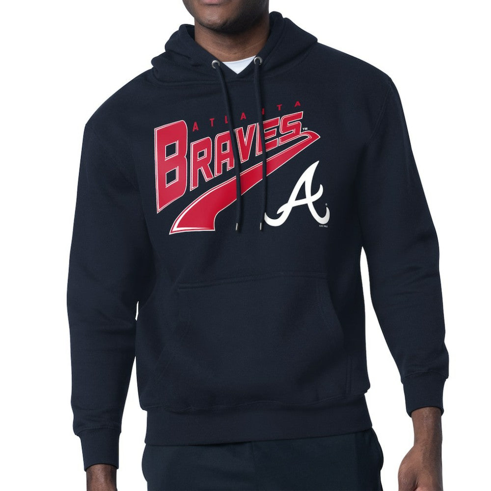 Atlanta Braves Starter Modern Tailsweep Fleece Tri-Blend Pullover Hoodie - MLB