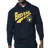 Milwaukee Brewers Starter Modern Tailsweep Fleece Tri-Blend Pullover Hoodie - MLB