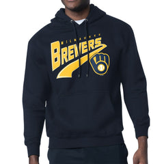 Milwaukee Brewers Starter Modern Tailsweep Fleece Tri-Blend Pullover Hoodie - MLB