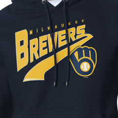 Milwaukee Brewers Starter Modern Tailsweep Fleece Tri-Blend Pullover Hoodie - MLB