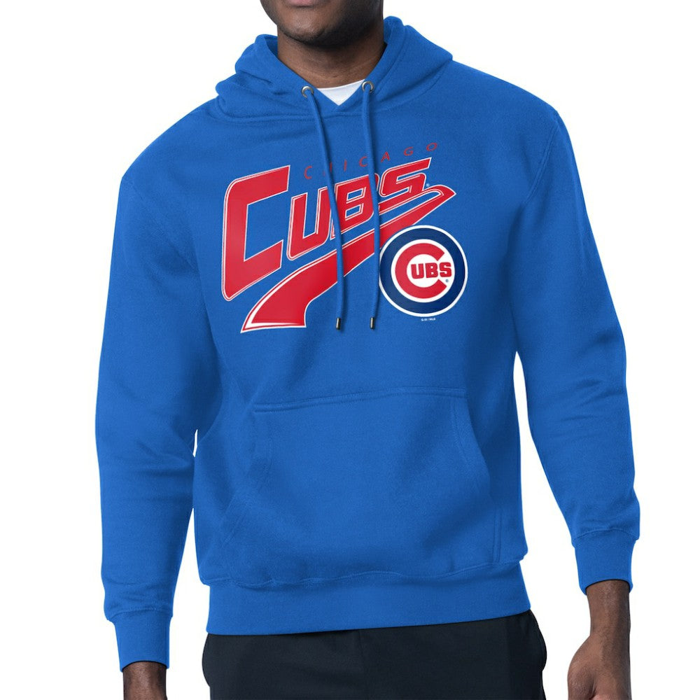 Chicago Cubs Starter Modern Tailsweep Fleece Tri-Blend Pullover Hoodie - MLB