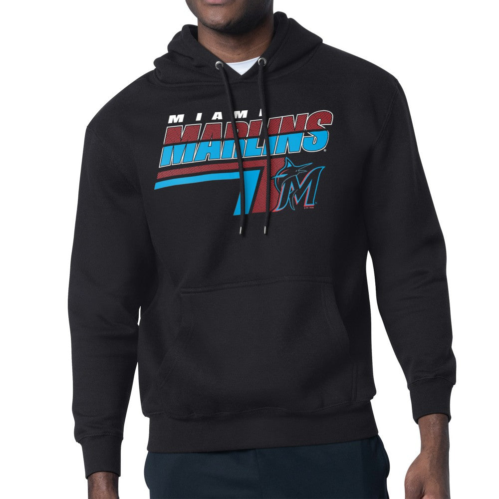 Miami Marlins Starter Logo Push Graphic Hoodie - MLB