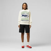 Seattle Seahawks Women's Tonal Arch Sweatshirt Cream | Mitchell & Ness
