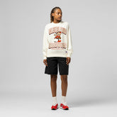 Cleveland Browns Women's Tonal Arch Sweatshirt Cream | Mitchell & Ness