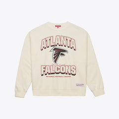 Atlanta Falcons Women's Tonal Arch Sweatshirt Cream | Mitchell & Ness