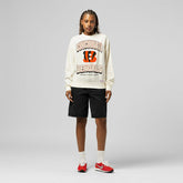 Cincinnati Bengals Women's Tonal Arch Sweatshirt Cream | Mitchell & Ness