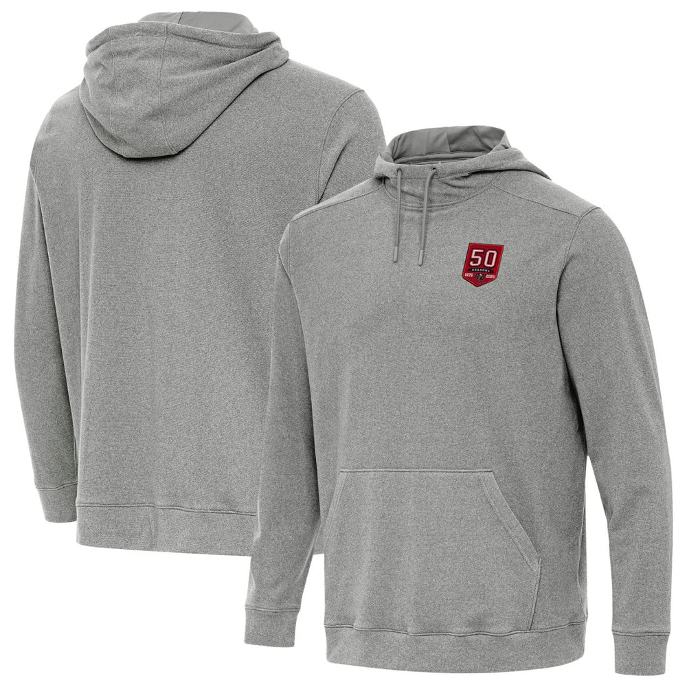 Tampa Bay Buccaneers Antigua 50th Season Cloud Hoodie Heather Black | NFL