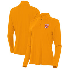 Tampa Bay Buccaneers Antigua Women's 50th Season Intent Quarter-Zip Sweatshirt Orange | NFL