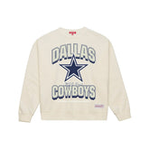 Dallas Cowboys Women's Tonal Arch Sweatshirt Cream | Mitchell & Ness