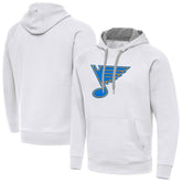 St. Louis Blues Antigua Victory Pullover Hoodie - White - NHL