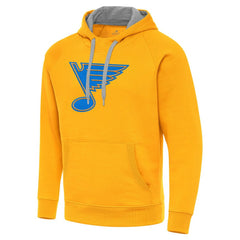 St. Louis Blues Antigua Victory Pullover Hoodie - Gold - NHL