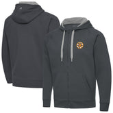 Boston Bruins Antigua Victory Full-Zip Hoodie - Charcoal - NHL
