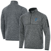 St. Louis Blues Antigua Fortune Quarter-Zip Pullover Jacket - Heather Gray - NHL