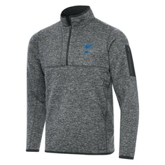 St. Louis Blues Antigua Fortune Quarter-Zip Pullover Jacket - Heather Gray - NHL