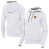Boston Bruins Antigua Women's Victory Full-Zip Hoodie - White - NHL