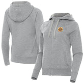 Boston Bruins Antigua Women's Victory Full-Zip Hoodie - Heather Gray - NHL