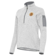 Boston Bruins Antigua Women's Fortune Half-Zip Pullover - Heather Gray - NHL