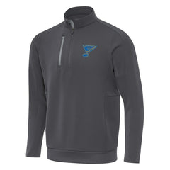 St. Louis Blues Antigua Generation Quarter-Zip Pullover Top - Pewter - NHL