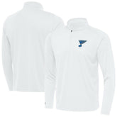 St. Louis Blues Antigua Tribute Lightweight Quarter-Zip Pullover - White - NHL