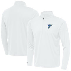St. Louis Blues Antigua Tribute Lightweight Quarter-Zip Pullover - White - NHL