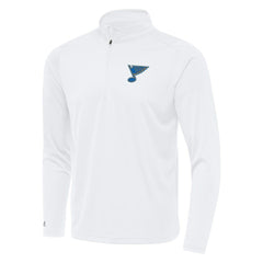 St. Louis Blues Antigua Tribute Lightweight Quarter-Zip Pullover - White - NHL