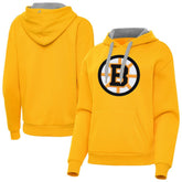 Boston Bruins Antigua Women's Victory Pullover Hoodie - Gold - NHL