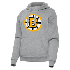 Boston Bruins Antigua Women's Victory Pullover Hoodie - Heather Gray - NHL