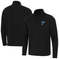 St. Louis Blues Antigua Insider Quarter-Zip Pullover - Black - NHL
