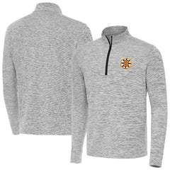 Boston Bruins Antigua Cause Quarter-Zip Jacket - Black - NHL