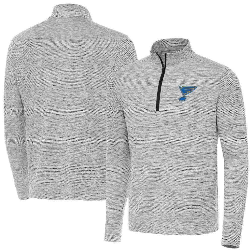 St. Louis Blues Antigua Cause Quarter-Zip Jacket - Black - NHL