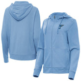 St. Louis Blues Antigua Women's Seeker Full-Zip Hoodie - Heather Blue - NHL