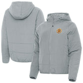 Boston Bruins Antigua Women's Raglan Universe Full-Zip Hooded Jacket - Gray - NHL