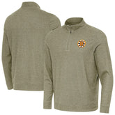 Boston Bruins Antigua Subtle Quarter-Zip Sweatshirt - Olive - NHL