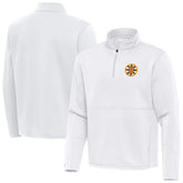 Boston Bruins Antigua Twist Quarter-Zip Pullover Jacket - White - NHL