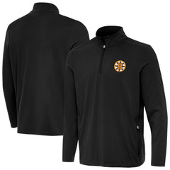 Boston Bruins Antigua Perilous Quarter-Zip Sweatshirt - Black - NHL