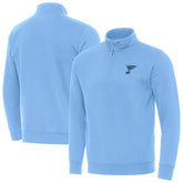 St. Louis Blues Antigua Victory Quarter-Zip Pullover Top - Blue - NHL
