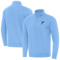 St. Louis Blues Antigua Victory Quarter-Zip Pullover Top - Blue - NHL