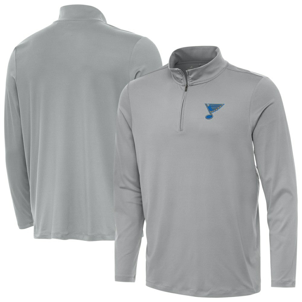 St. Louis Blues Antigua Reprocess Quarter-Zip Pullover - Gray - NHL