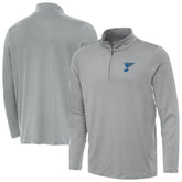 St. Louis Blues Antigua Reprocess Quarter-Zip Pullover - Gray - NHL