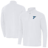 St. Louis Blues Antigua Intent Quarter-Zip Top - White - NHL