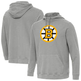 Boston Bruins Antigua Cloud Pullover Hoodie - Heather Gray - NHL