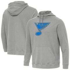 St. Louis Blues Antigua Cloud Pullover Hoodie - Heather Gray - NHL
