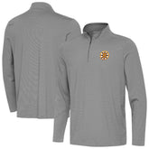 Boston Bruins Antigua Twine Quarter-Zip Pullover - Black - NHL