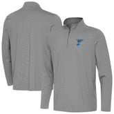 St. Louis Blues Antigua Twine Quarter-Zip Pullover - Black - NHL