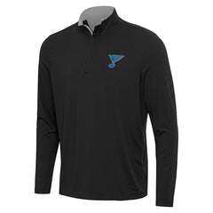 St. Louis Blues Antigua Content Quarter-Zip Jacket - Heather Gray - NHL
