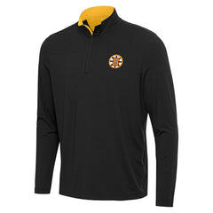 Boston Bruins Antigua Content Quarter-Zip Jacket - Black - NHL