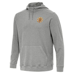 Boston Bruins Antigua Cloud Pullover Hoodie - Heather Black - NHL