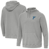 St. Louis Blues Antigua Cloud Pullover Hoodie - Heather Gray - NHL