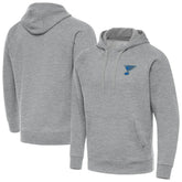 St. Louis Blues Antigua Victory Pullover Hoodie - Heather Gray - NHL